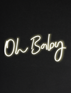 LED Neonschild "Oh Baby" (18) – Mit Fernbedienung – Perfekte Deko für besondere Anlässe
