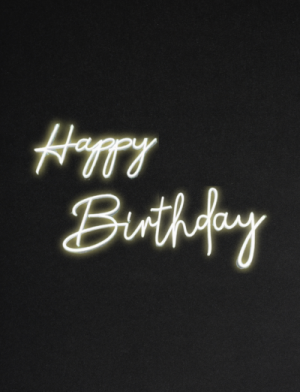 LED Neonschild "Happy Birthday" (16-17) – Mit Fernbedienung – Perfekte Geburtstagsdekoration