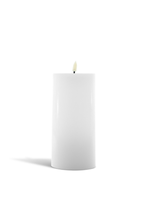 LED Wachskerze Weiß (48) - 15x7,5cm - für Hochzeiten, Feiern, Veranstaltungen