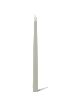 LED Stabkerze Weiß (46-E) - 27cm - für Hochzeiten, Feiern, Veranstaltungen