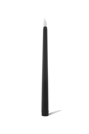 LED Stabkerze Schwarz (46-D) - 27cm - für Hochzeiten, Feiern, Veranstaltungen