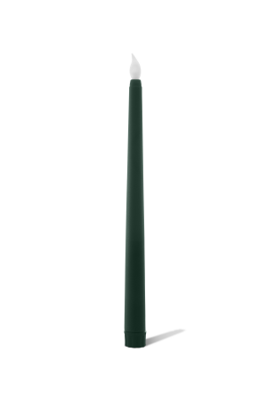 LED Stabkerze Grün (46-C) - 27cm - für Hochzeiten, Feiern, Veranstaltungen