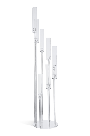 Kerzenständer aus Acryl (100) - 8 Köpfe - Präsentationsständer Für Hochzeiten, Feiern, Veranstaltungen