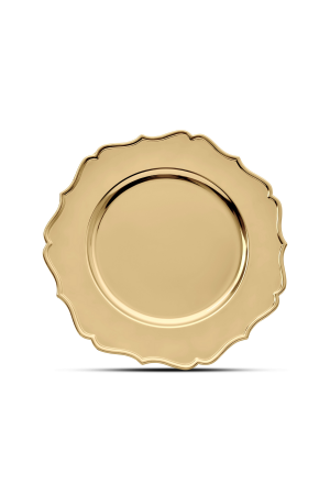 Platzteller Gold mit Muster (101) – 32cm – Dekorationsteller für Hochzeiten und Events