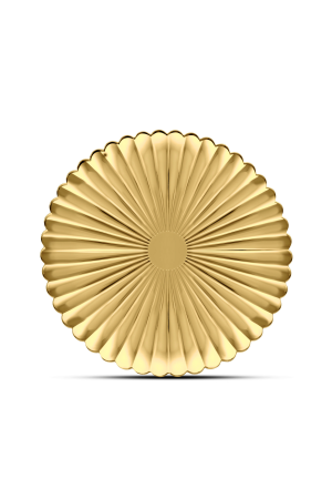 Platzteller Gold mit Muster (110) – 32cm – Dekorationsteller für Hochzeiten und Events