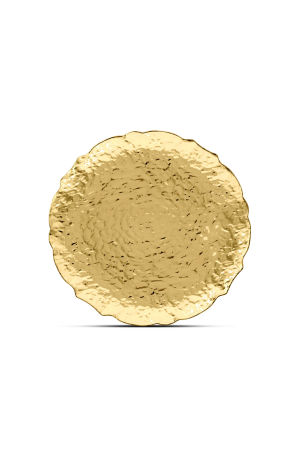 Platzteller Gold mit Muster (112) – 32cm – Dekorationsteller für Hochzeiten und Events