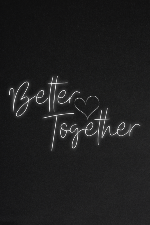 LED Neonschild "Better Together" (150) – Mit Fernbedienung – Romantische Dekoration für besondere Anlässe