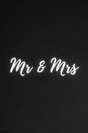 LED Neonschild "Mr & Mrs" (152) – Mit Fernbedienung – Elegante Dekoration für Hochzeiten