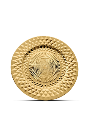 Platzteller Gold mit Muster (116) – 32cm – Dekorationsteller für Hochzeiten und Events