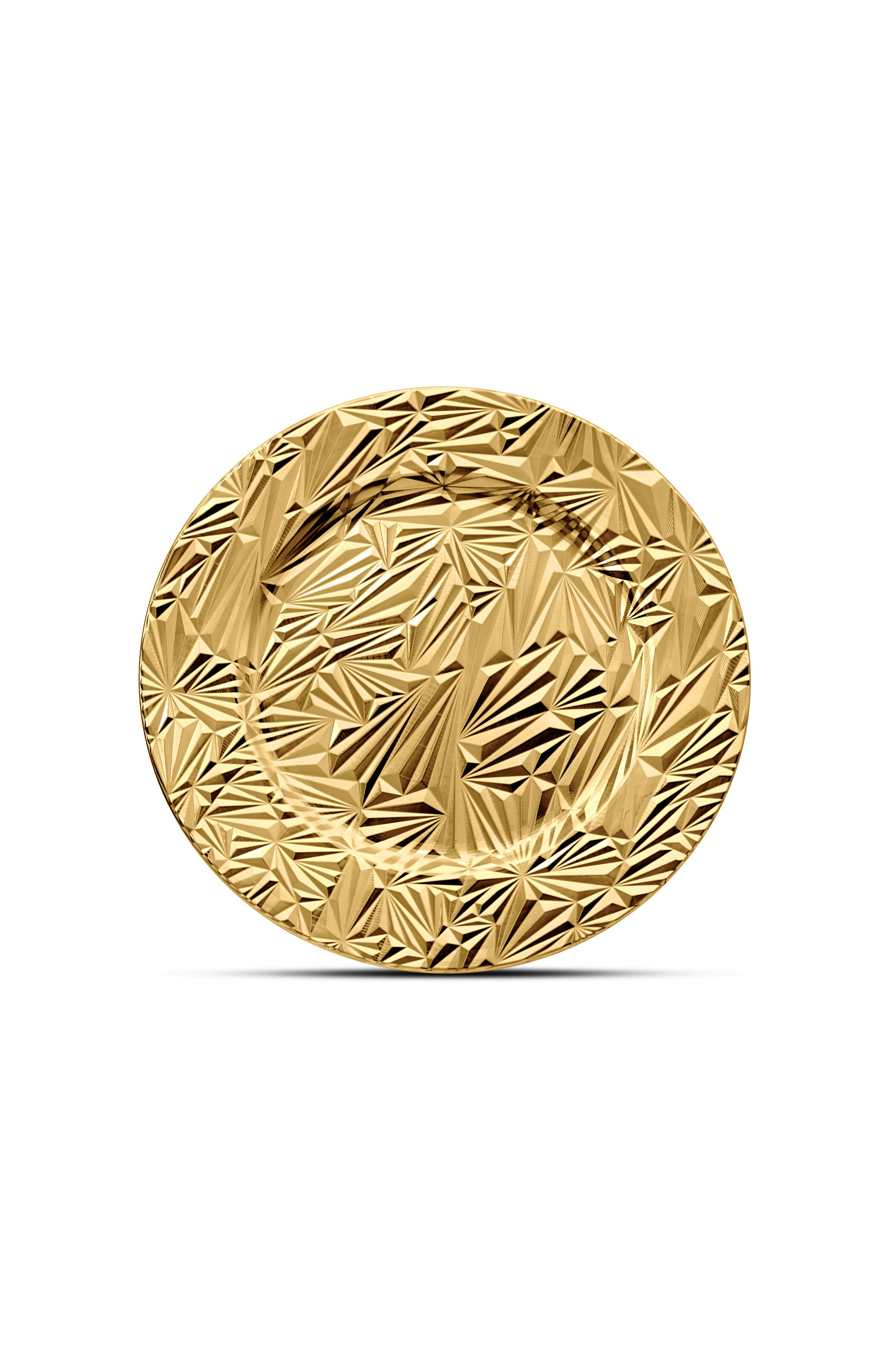 Platzteller Gold mit Muster (117) – 32cm – Dekorationsteller für Hochzeiten und Events