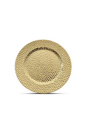Platzteller Gold mit Muster (103) – 32cm – Dekorationsteller für Hochzeiten und Events