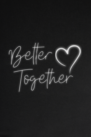 LED Neonschild "Better Together" (151) – Mit Fernbedienung – Romantische Dekoration für besondere Anlässe