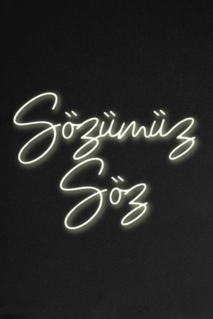 LED Neonschild "Sözümüz Söz" (146) – Mit Fernbedienung – Perfekte Dekoration für besondere Anlässe