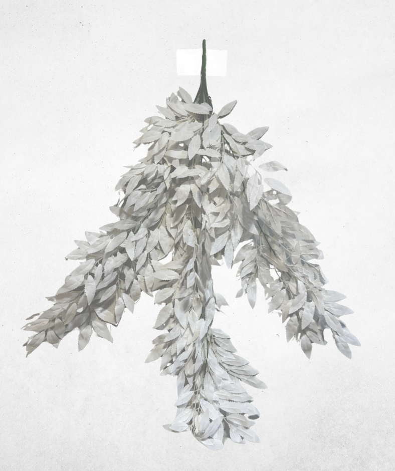 Kunstblume Weidenblätter Weiß (040-1) – langlebige künstliche Dekoblume aus Kunststoff