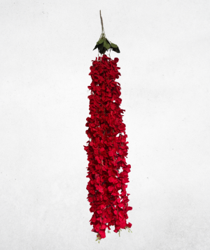 Kunstblume Wisteria Rot (043-2) – langlebige künstliche Dekoblume aus Textilmaterial