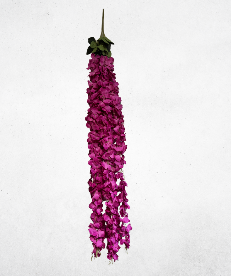 Kunstblume Wisteria Lila (043-4) – langlebige künstliche Dekoblume aus Textilmaterial