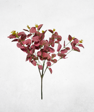 Kunstblume Eukalyptus Rot (044-2) - langlebige künstliche Dekoblume aus Kunststoff